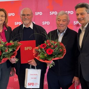 Susanne Mittag mit Jubilaren