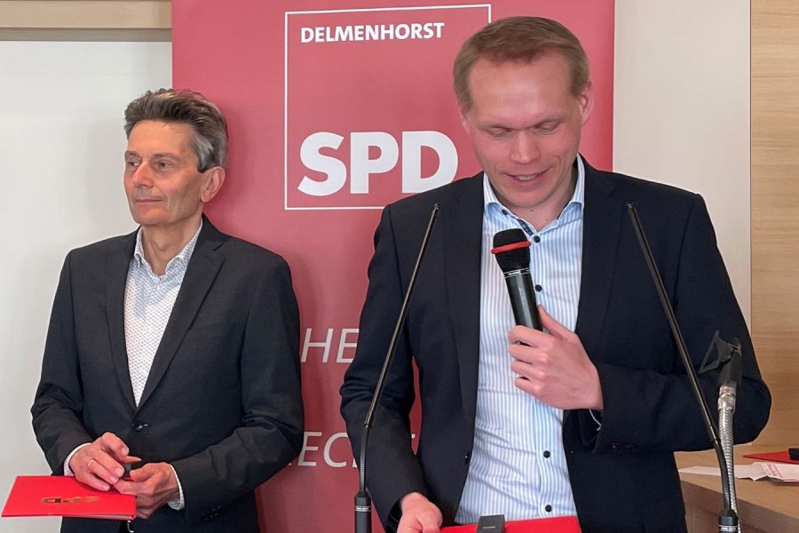 Rolf Mützenich mit Lars Konukiewitz